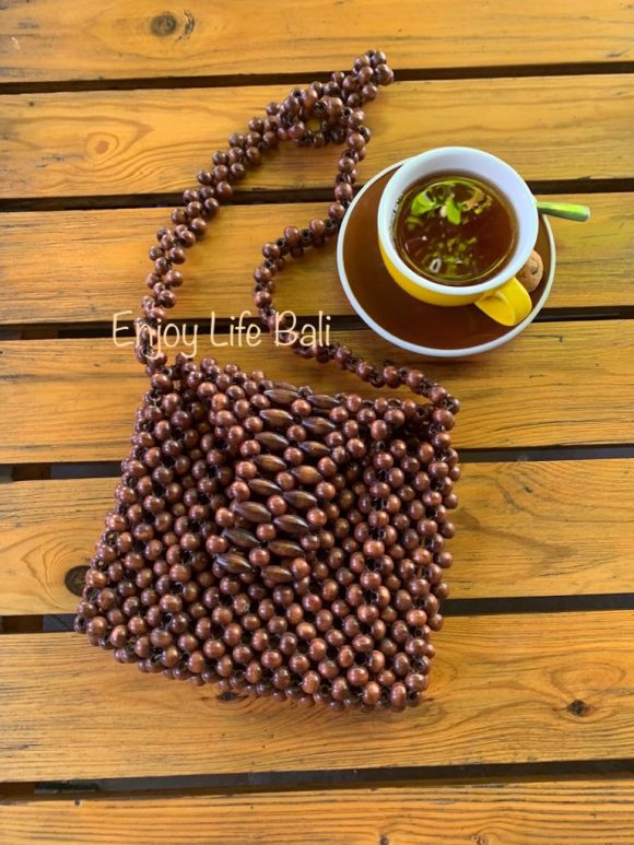 Betty Wooden Beads Bag Bali